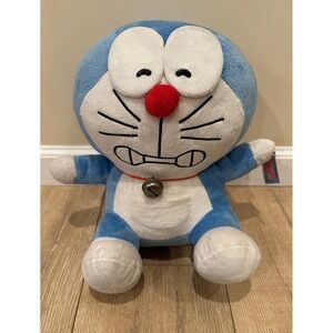 RARE 13" Doraemon Blue Cat Plush Doll Fujiko Pro Plushie Stuffed Animal Bitter